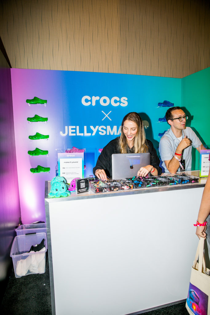 Jellysmack offered custom Crocs at the Featured Creator Lounge for VidCon 2022