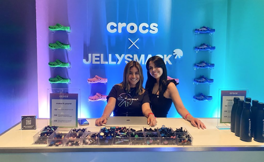 Guests customized their own pair of Crocs at the Crocs Summer Crush Happy Hour in the Jellysmack Featured Creator Lounge.